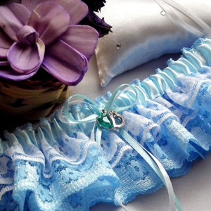 Szerelem esküvői combcsipke, legényfogó -  - Meska.hu