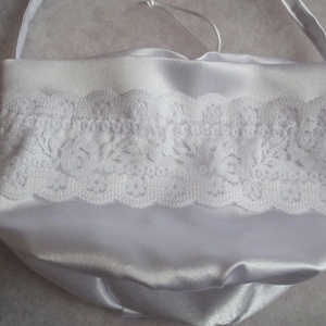 Csipkével díszített esküvői szütyő - esküvő - kiegészítők - táska - Meska.hu