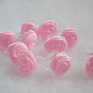 Világos rózsaszín rózsás hajcsat - esküvő - hajdísz - kontydísz & hajdísz - Meska.hu