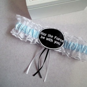 May the Force be with you esküvői combcsipke - esküvő - kiegészítők - harisnyatartó & valami kék - Meska.hu