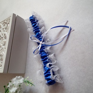 Hédi esküvői combcsipke, legényfogó - esküvő - kiegészítők - harisnyatartó & valami kék - Meska.hu