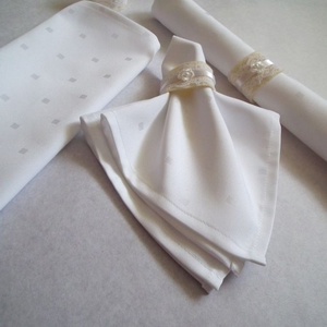 Damaszt textil szalvéta - 1 darab - esküvő - kiegészítők - gyűrűtartó & gyűrűpárna - Meska.hu