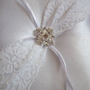 Jégvirág gyűrűpárna  - esküvő - kiegészítők - gyűrűtartó & gyűrűpárna - Meska.hu