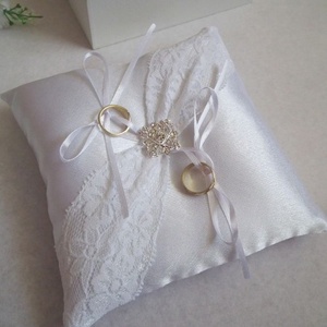 Jégvirág gyűrűpárna  - esküvő - kiegészítők - gyűrűtartó & gyűrűpárna - Meska.hu