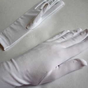  Fehér alkalmi kesztyű - rövid - ruha & divat - sál, sapka, kendő - kesztyű - Meska.hu