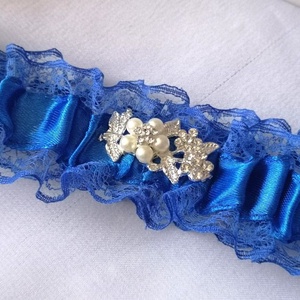 Szerelmes álmodozás esküvői combcsipke - esküvő - kiegészítők - harisnyatartó & valami kék - Meska.hu