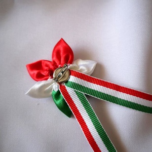 Kokárda - virágom-virágom - ékszer - kitűző és bross - Meska.hu