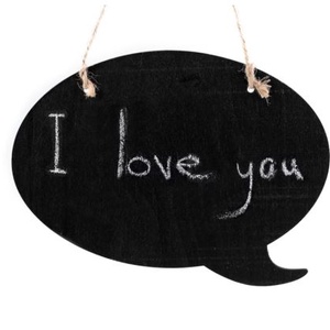 Kétoldalas krétával írható tábla- gondolatbuborék - otthon & életmód - dekoráció - ajtó- és ablak dekoráció - ajtótábla - Meska.hu