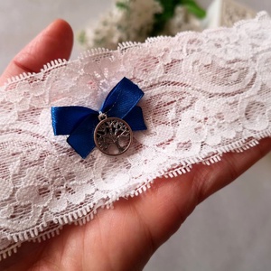 Életfa esküvői combcsipke - Meska.hu