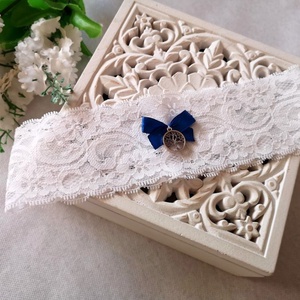 Életfa esküvői combcsipke - esküvő - kiegészítők - harisnyatartó & valami kék - Meska.hu