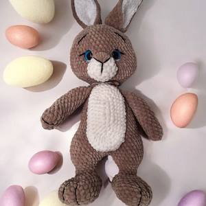 Amigurumi nyúl  - ékszer - nyaklánc - medálos nyaklánc - Meska.hu