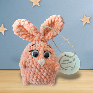 Amigurumi nyuszika , Táska & Tok, Kulcstartó & Táskadísz, Kulcstartó, Horgolás, MESKA