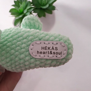 Amigurumi horgolt menta nyuszi - játék & sport - plüssállat & játékfigura - nyuszi - Meska.hu