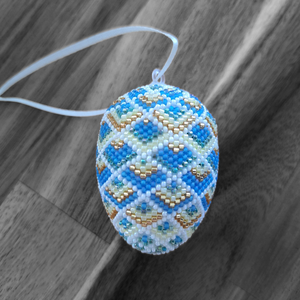 Gyöngy tojás Húsvéti  - otthon & életmód - dekoráció - fali és függő dekoráció - függődísz - Meska.hu