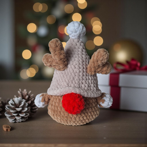 Horgolt rénszarvas manó , Otthon & Életmód, Dekoráció, Manók, Horgolás, MESKA