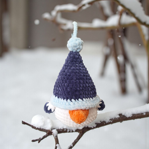 Horgolt hógolyó manó  - otthon & életmód - dekoráció - manók - Meska.hu