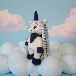 Unikornis amigurumi  - játék & sport - plüssállat & játékfigura - unikornis - Meska.hu