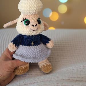 Horgolt Nyájasbari  - játék & sport - plüssállat & játékfigura - plüss bárány - Meska.hu