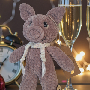 Amigurumi horgolt szerencse malac , Játék & Sport, Plüssállat & Játékfigura, Malac, Horgolás, MESKA