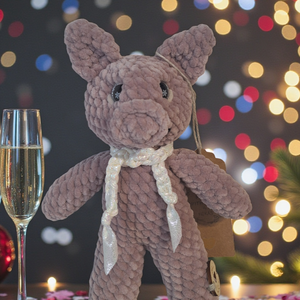 Amigurumi horgolt szerencse malac  - játék & sport - plüssállat & játékfigura - malac - Meska.hu