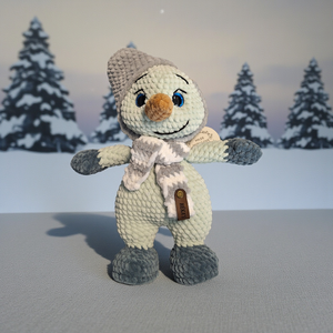 Horgolt Hóember  - játék & sport - plüssállat & játékfigura - más figura - Meska.hu