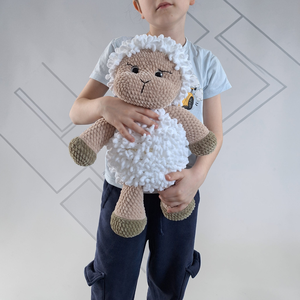 Horgolt bárány -45cm, Ünnepi díszek, dekorációk, Húsvéti díszek és dekorációk, Húsvéti ablakdíszek, Horgolás, MESKA