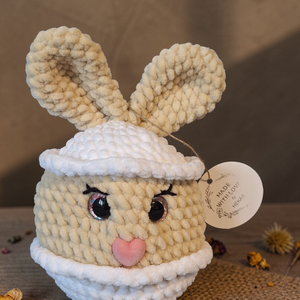 Horgolt csibenyuszi - játék & sport - plüssállat & játékfigura - nyuszi - Meska.hu