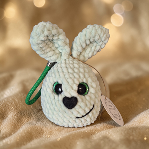 Horgolt amigurumi nyuszi  - táska & tok - kulcstartó & táskadísz - kulcstartó - Meska.hu