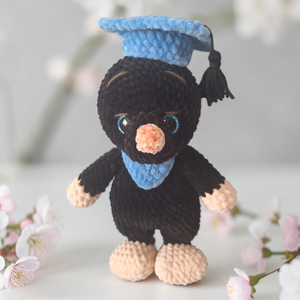 Horgolt ballagó vakond  - játék & sport - plüssállat & játékfigura - más figura - Meska.hu