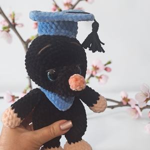 Horgolt ballagó vakond  - játék & sport - plüssállat & játékfigura - más figura - Meska.hu