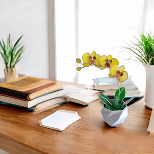 Örökké virágzó üveg orchidea, Otthon & Életmód, Dekoráció, Virágdísz és tartó, Csokor & Virágdísz, Üvegművészet, MESKA