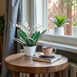 Gyöngyvirág kaspóban - Örök virágcsokor születésnapra - otthon & életmód - virágdekoráció - virágdíszek - virágdísz kaspóban - Meska.hu