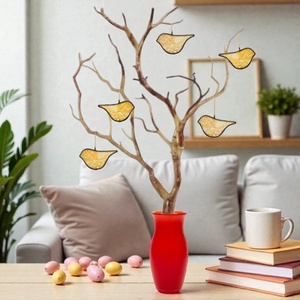 Csipke madár - Üveg húsvéti függődísz - ünnepi díszek, dekorációk - húsvéti díszek és dekorációk - húsvéti asztaldíszek - Meska.hu