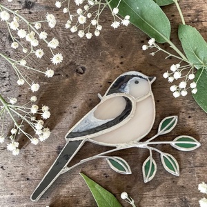 Őszapó üveg madár függődísz - otthon & életmód - dekoráció - fali és függő dekoráció - függődísz - Meska.hu