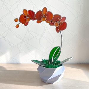 Üveg orchidea - Gondozásmentes örökvirág - Meska.hu