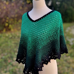 Horgolt poncsó, Ruha & Divat, Női ruha, Poncsó, Horgolás, MESKA