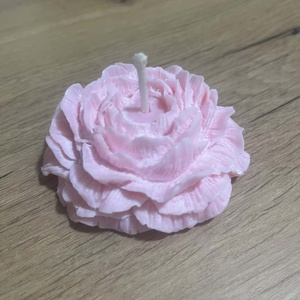 Bazsarózsa virág gyertya, Kellékek & szerszámok, Dekorációs kellékek, Dekorációs gyertya, Gyertya-, mécseskészítés, MESKA