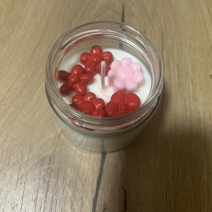 Virágos illatgyertya, Kellékek & szerszámok, Dekorációs kellékek, Dekorációs gyertya, Gyertya-, mécseskészítés, MESKA