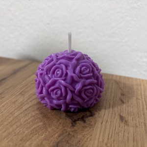 Rózsagömb gyertya, Kellékek & szerszámok, Dekorációs kellékek, Dekorációs gyertya, Gyertya-, mécseskészítés, MESKA