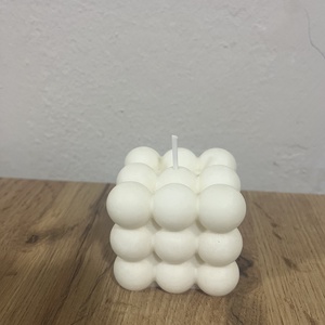 Bubble kocka gyertya, Kellékek & szerszámok, Dekorációs kellékek, Dekorációs gyertya, Gyertya-, mécseskészítés, MESKA