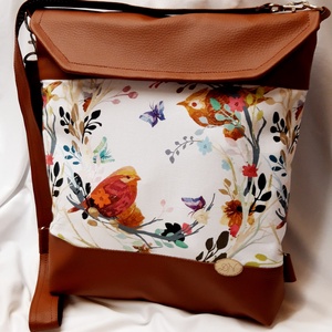 Textilbőr 3 funkciós táska-háti,oldal,válltáska - Meska.hu