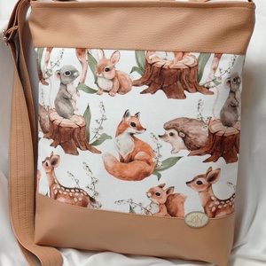 Textilbőr oldaltáska - Meska.hu