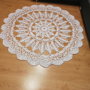 Horgolt mandala szőnyeg - otthon & életmód - lakástextil - szőnyeg - horgolt szőnyeg - Meska.hu