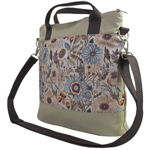 AKCIÓ! Virágos variálható crossbody táska - táska & tok - variálható táska - Meska.hu