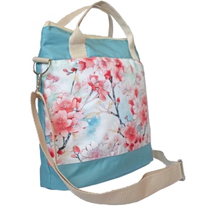 AKCIÓ! Cseresznyevirágos variálható crossbody táska - táska & tok - variálható táska - Meska.hu