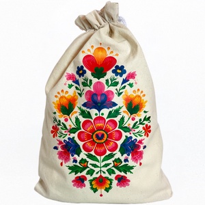 Népi mintás kenyeres zsák, Táska & Tok, Bevásárlás & Shopper táska, Kenyeres zsák, Varrás, MESKA