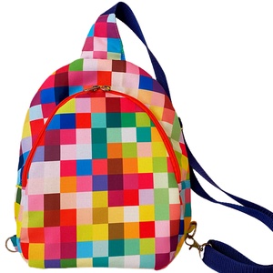 Kockás színes crossbody táska - Meska.hu