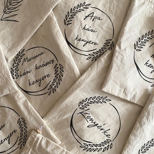 Saját szöveges, feliratos páros kenyeres zsák csomag - táska & tok - bevásárlás & shopper táska - kenyeres zsák - Meska.hu