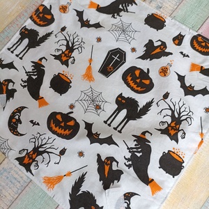 Halloween mintás újraszalvéta, Otthon & Életmód, Dekoráció, Halloween, Halloweeni jelmez és kiegészítők, Varrás, MESKA