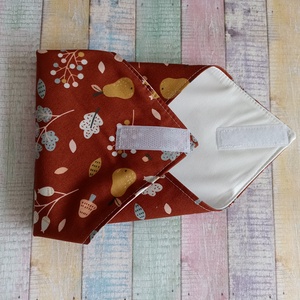 Gyümölcs/ levél mintás újraszalvéta/ textil szalvéta - otthon & életmód - konyhafelszerelés, tálalás - konyhai textil - szalvéta - Meska.hu